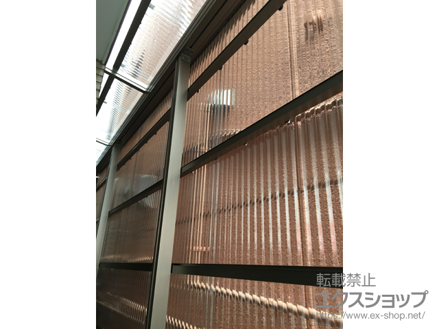 東京都葛飾区のLIXIL リクシル（トステム）のテラス屋根 ナーラテラス テラスタイプ 単体 積雪〜20cm対応 施工例