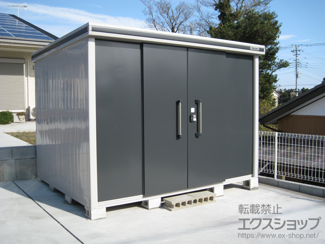 千葉県いすみ市のの物置・屋外倉庫 エルモ 一般型（LMD-2922-SM） 施工例