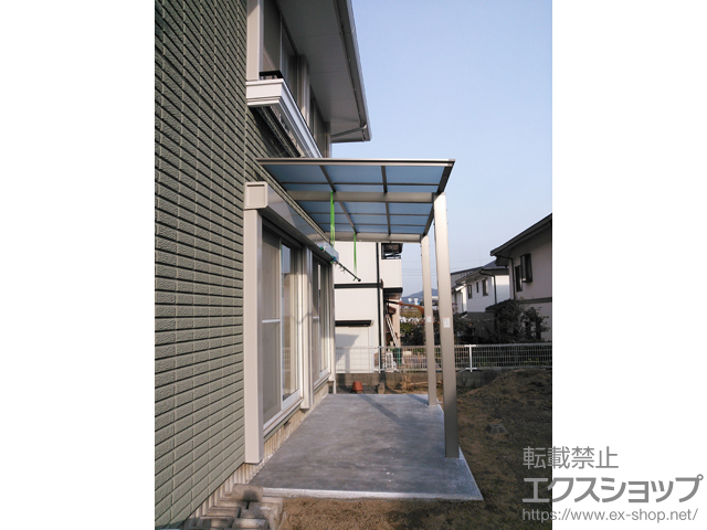 岡山県倉敷市ののテラス屋根 フーゴF テラスタイプ 単体 積雪〜20cm対応 施工例