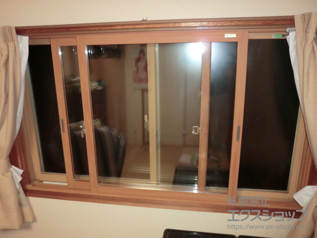 栃木県さくら市のの二重窓（内窓） インプラス ダストバリア仕様 引違い窓 2枚建 施工例