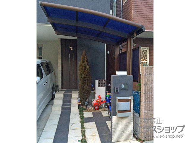 東京都中野区ののサイクルポート・駐輪場 レイナポートグランミニ 積雪〜20cm対応＋サイドパネル 施工例