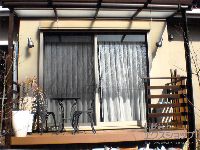 兵庫県明石市ののテラス屋根 ナチュレ Nn型 単体 積雪〜20cm対応 施工例