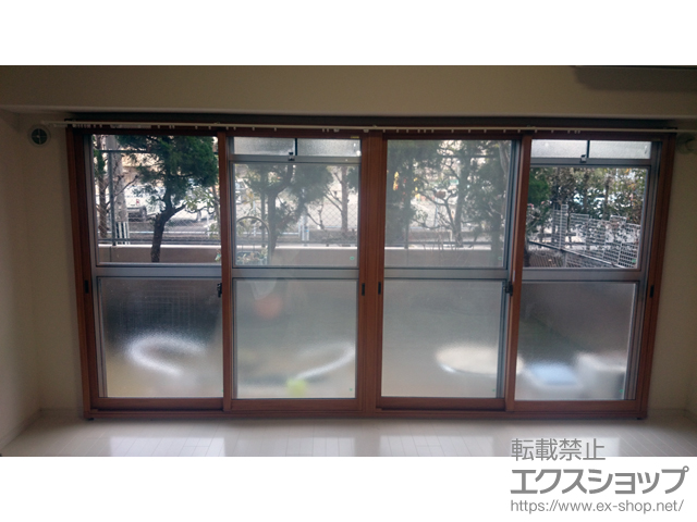 大阪府箕面市のの二重窓（内窓） インプラス ダストバリア仕様 引違い窓 2枚建+インプラス ダストバリア仕様 引違い窓 2枚建※連窓仕様 施工例