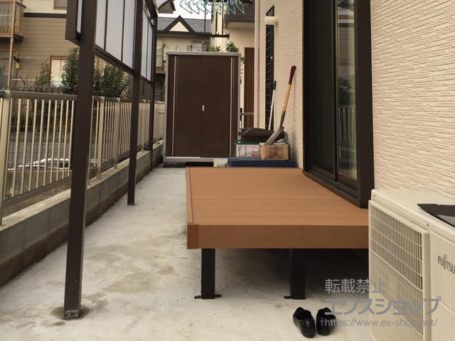 福岡県飯塚市ののウッドデッキ マージウッドデッキ 施工例