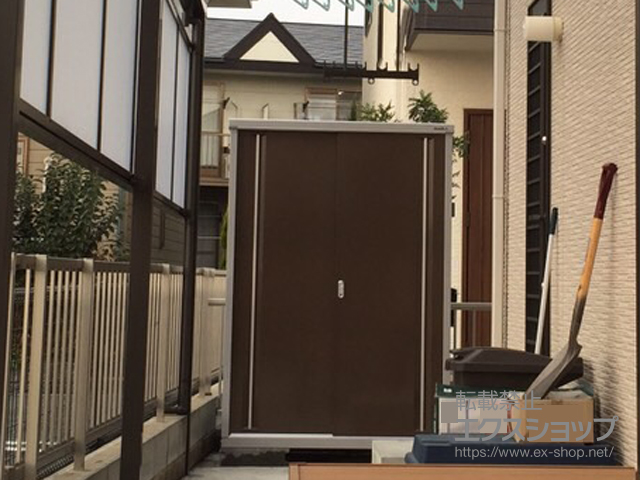 福岡県飯塚市のの物置・屋外倉庫 シンプリー 一般型(MJX-137EP-TB) 施工例