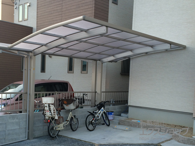 岡山県倉敷市ののカーポート レイナポートグラン 積雪〜20cm対応 施工例