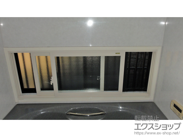 愛知県江南市のの二重窓（内窓） インプラス ダストバリア仕様 引違い窓 浴室仕様 ユニットバス納まり 2枚建 施工例