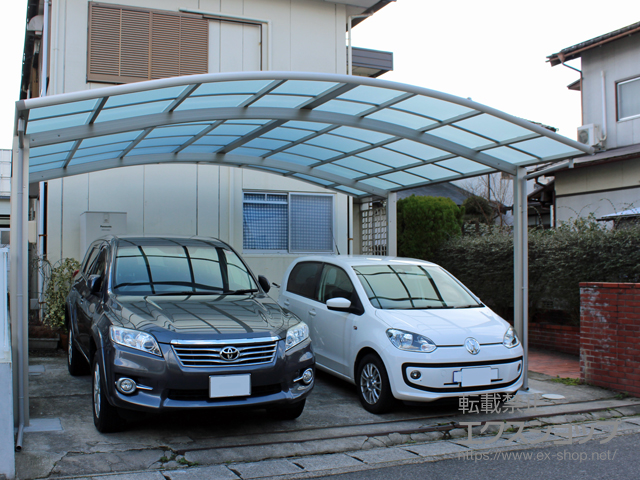 島根県松江市ののカーポート レイナツインポートグラン 積雪〜20cm対応 施工例