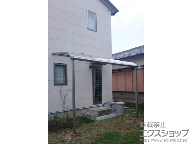 福岡県直方市ののテラス屋根 プレシオステラス R型 テラスタイプ 単体 積雪〜20cm対応 施工例