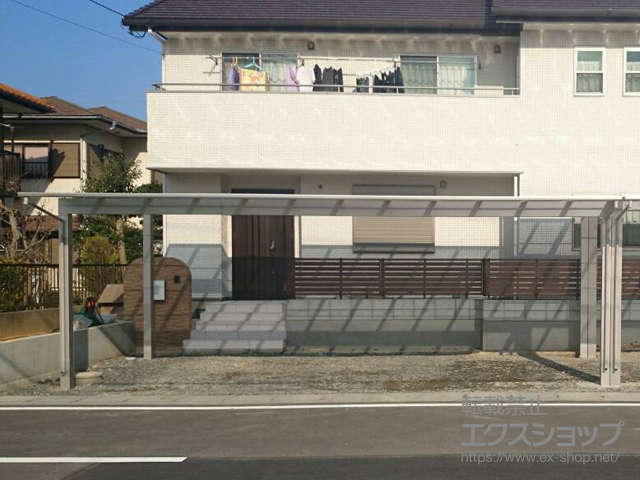 茨城県潮来市ののカーポート エフルージュ トリプル 積雪〜20cm対応 施工例