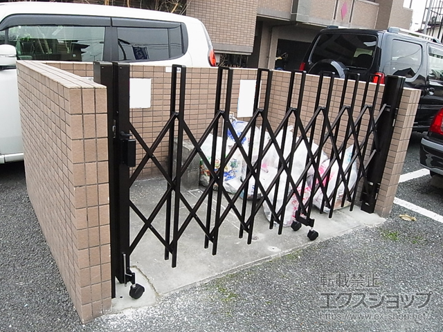 熊本県熊本市ののカーゲート トリップゲート RA型 ノンレール 片開き 24S 施工例