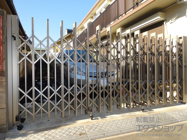 東京都杉並区ののカーゲート アルシャインII PG型R(ペットガード) Aタイプ ノンレール 片開き 350S 施工例