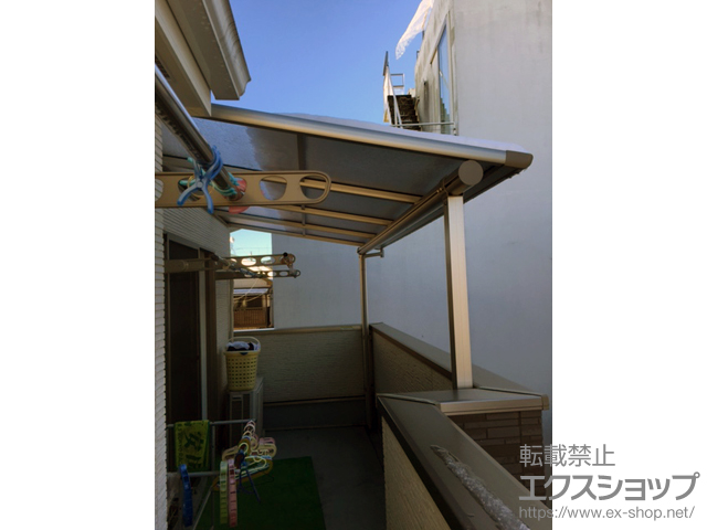 東京都練馬区ののバルコニー・ベランダ屋根 プレシオステラス F型 屋根タイプ 単体 積雪〜20cm対応 施工例