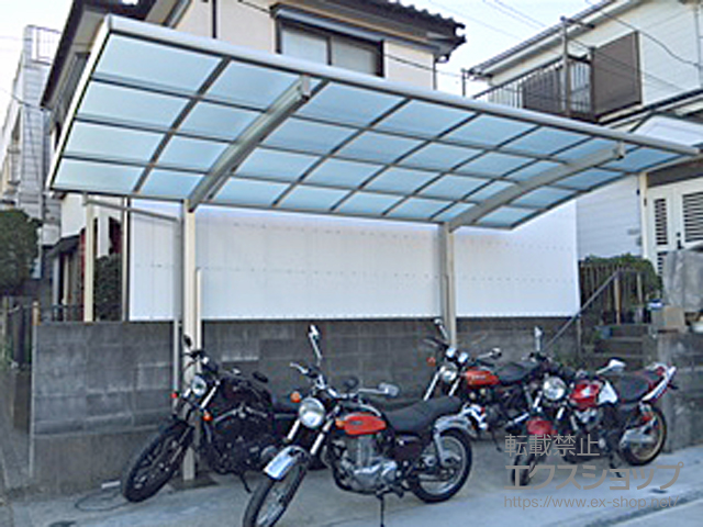 神奈川県横浜市ののカーポート レイナポートグラン　積雪〜20cm対応＋着脱式サポート(2本入り) 施工例