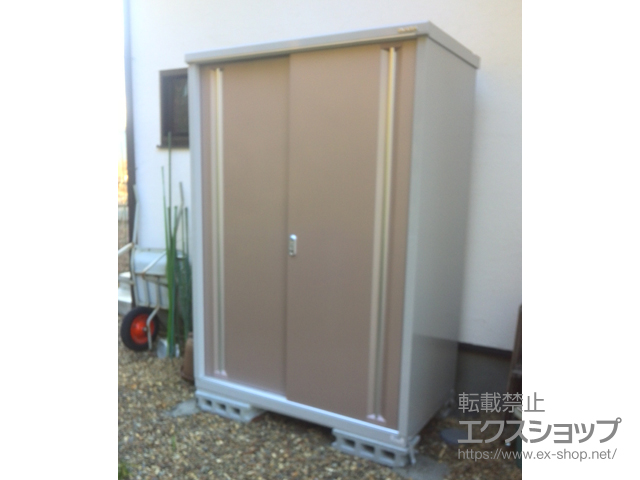 大分県豊後大野市のの物置・屋外倉庫 シンプリー 一般型（MJX-137E-P-AR） 施工例