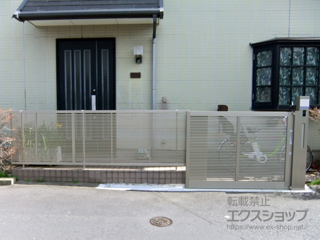 千葉県市川市ののフェンス・柵 ライシスフェンス1型 フリーポールタイプ 施工例