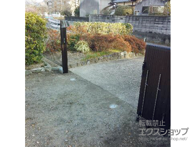 京都府京都市ののカーゲート トリップゲート RC型 ノンレール 片開き 30S 施工例