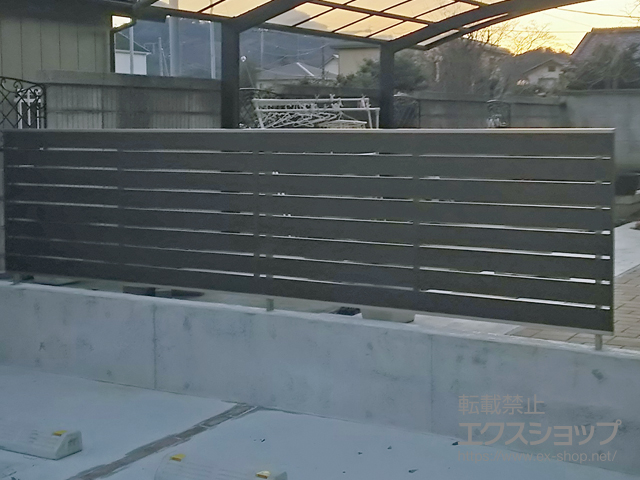 栃木県栃木市ののフェンス・柵 ジオーナフェンスYS型 フリーポールタイプ 施工例