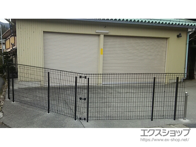 滋賀県高島市ののフェンス・柵 ユメッシュZ型 フリー支柱タイプ 施工例