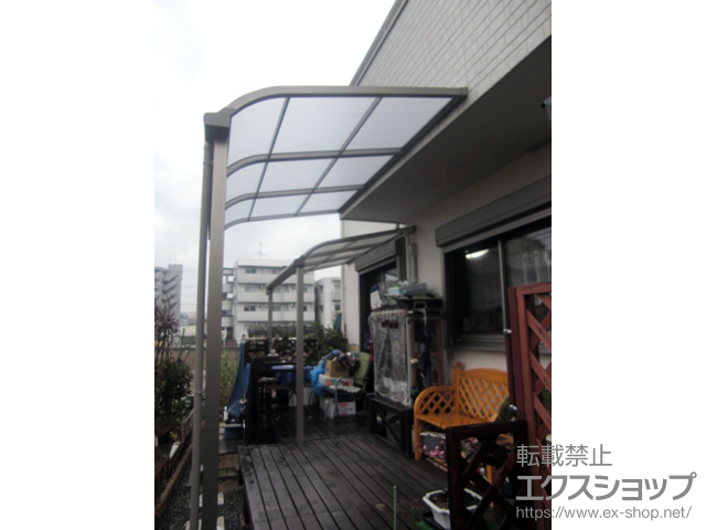 福岡県福岡市ののテラス屋根 スピーネ R型 テラスタイプ 単体 積雪〜20cm対応 施工例