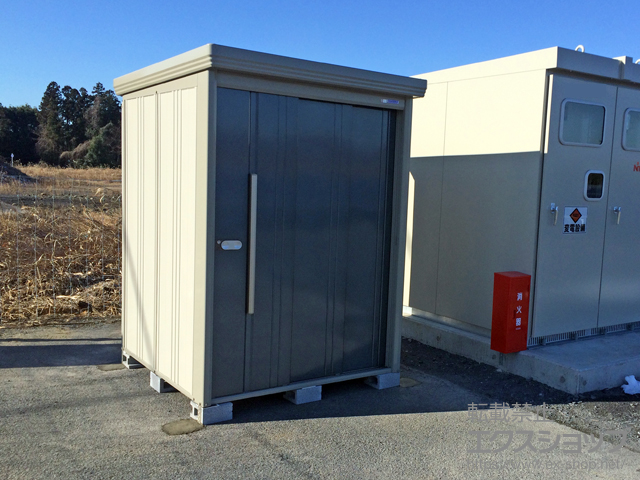 栃木県真岡市のの物置・屋外倉庫 Mr.ストックマンダンディ 一般型（ND-1515-Y-J） 施工例