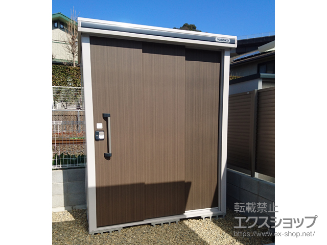 大分県大分市のの物置・屋外倉庫 エルモ 一般型（LMD-1811H-DW） 施工例