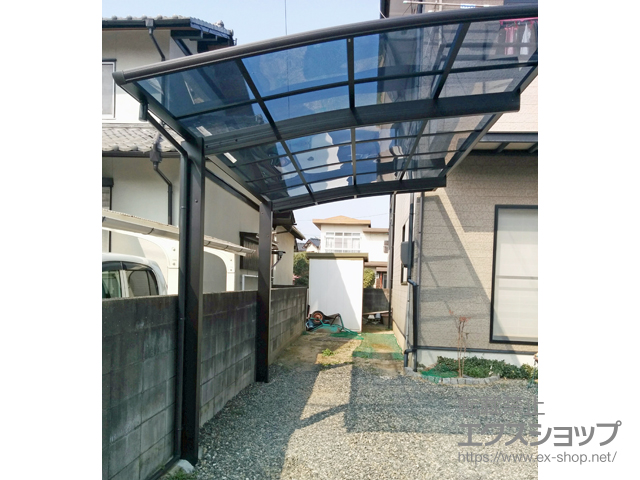 岡山県岡山市ののカーポート プレシオスポート 積雪〜20cm対応 施工例