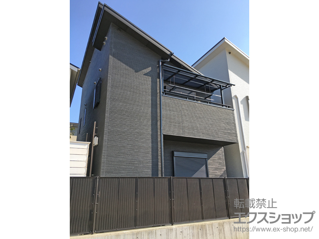 大阪府吹田市ののバルコニー・ベランダ屋根 スピーネ R型 屋根タイプ 単体 積雪〜20cm対応 施工例