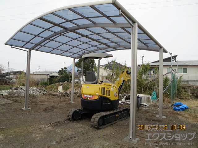 鹿児島県指宿市ののカーポート レイナツインポートグラン　積雪〜20cm対応 施工例
