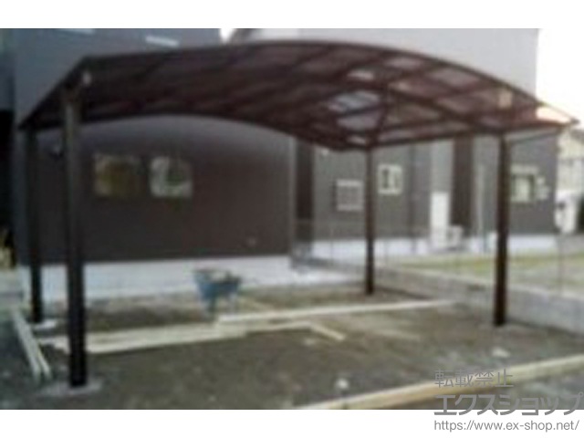 宮崎県西都市ののカーポート レイナツインポートグラン　積雪〜20cm対応 施工例