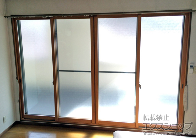 静岡県沼津市のの二重窓（内窓） インプラス ダストバリア仕様 引違い窓 4枚建 施工例