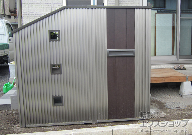 群馬県高崎市のの機能門柱・ポスト アーキモダンファンクション4BR型＋アーキモダンファンクションウォール3SB型 施工例