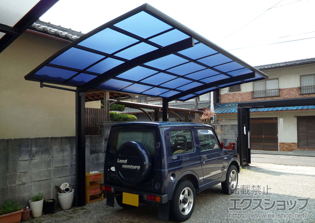 奈良県宇陀市ののカーポート プレシオスポート 積雪〜20cm対応 施工例