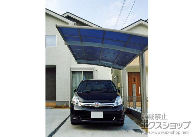 岡山県倉敷市ののカーポート プレシオスポート 積雪〜20cm対応 施工例