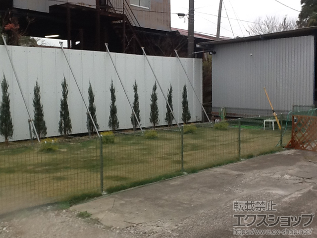 千葉県いすみ市ののフェンス・柵 ハイグリッドフェンスUF8型 フリーポールタイプ 施工例