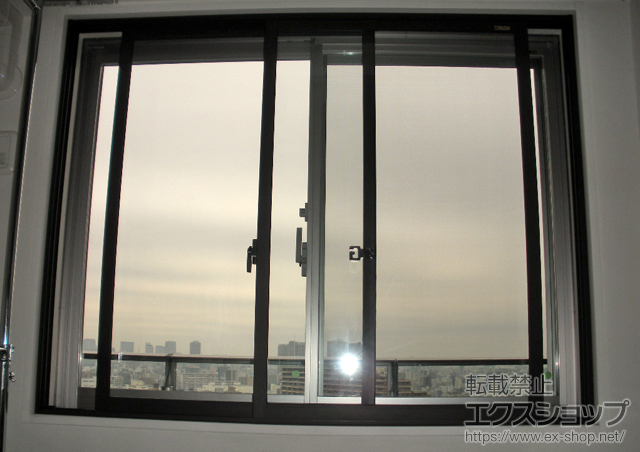 東京都江東区のの二重窓（内窓） インプラス(ダストバリア)引き違い窓2枚建て 施工例