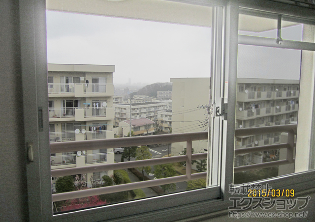 神奈川県川崎市のの二重窓（内窓） インプラス(ダストバリア)引き違い窓2枚建て 施工例