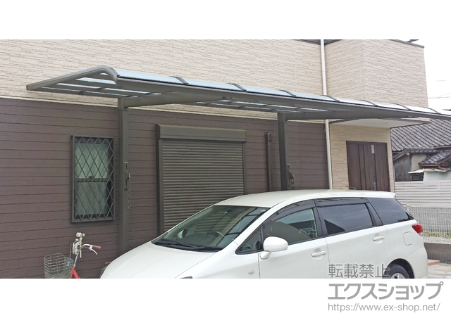 大阪府東大阪市のLIXIL リクシル（トステム）のカーポート レガーナポートシグマIII 積雪〜20cm対応 施工例