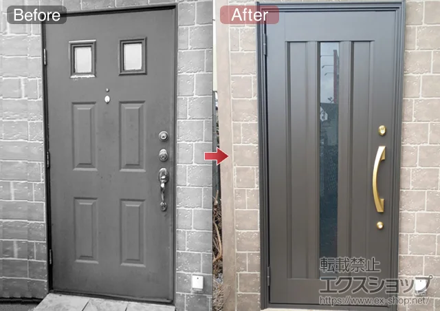 ��ʌ�����s��LIXIL ���N�V���i�g�X�e���j�̌��փh�A ���V�F���g�A���~�d�l 22�ЊJ��L P1�^ �{�H��