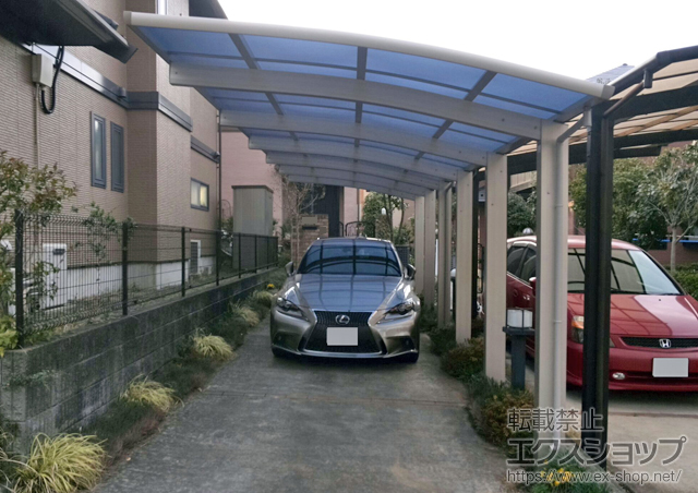 東京都八王子市ののカーポート レイナポートグラン50 縦連棟 積雪50cm対応 施工例