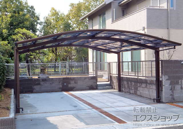 奈良県奈良市ののカーポート レイナツインポートグラン　積雪〜20cm対応 施工例