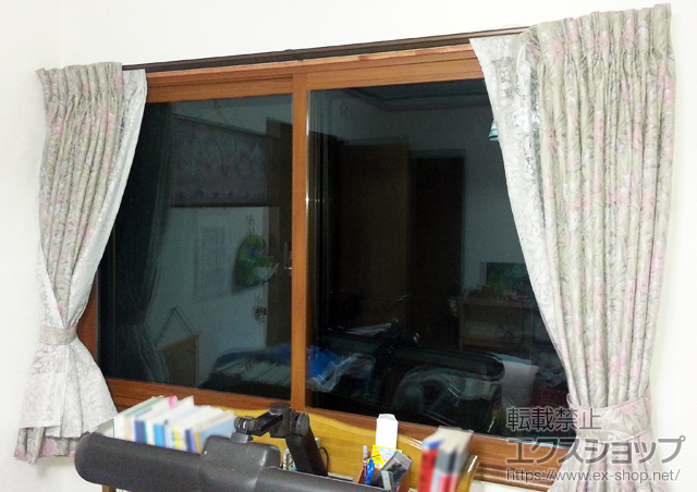 長崎県西彼杵郡長与町のの二重窓（内窓） インプラス(ダストバリア)引き違い窓2枚建て 施工例