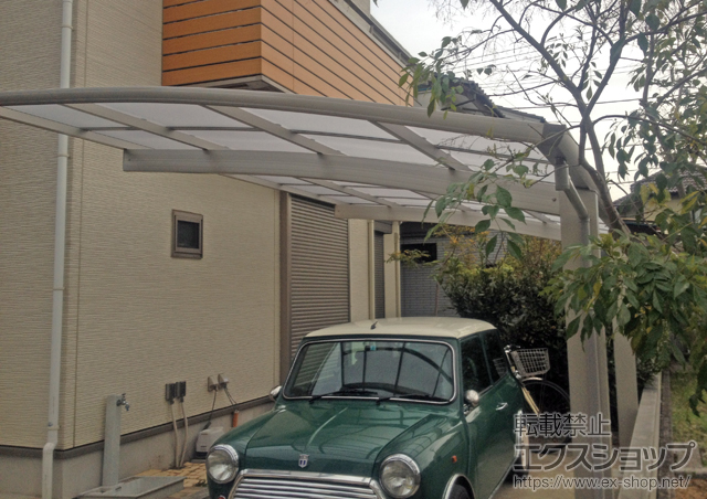 埼玉県三郷市ののカーポート プレシオスポート 積雪〜20cm対応 施工例