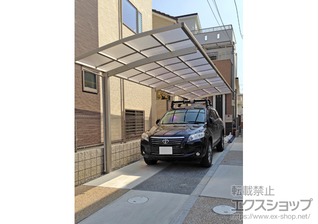 大阪府交野市ののカーポート レイナポートグラン 縦連棟　積雪〜20cm対応 施工例
