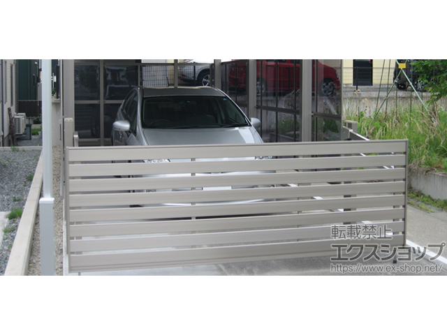 長野県長野市ののカーゲート オーバードアS5型 電動式 ソーラー仕様 施工例