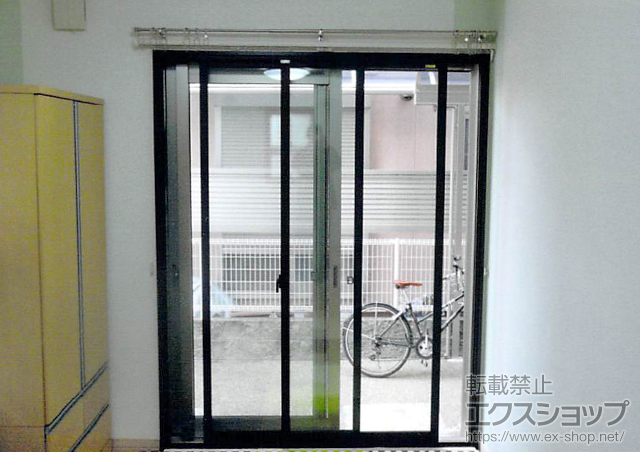 大阪府高槻市のの二重窓（内窓） インプラス(ダストバリア)引違い窓2枚建て 施工例