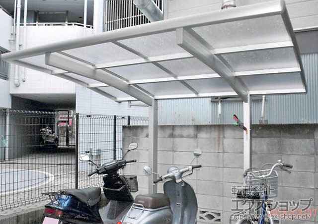 東京都大田区ののサイクルポート・駐輪場 レイナポートグランミニ 積雪〜20cm対応 施工例