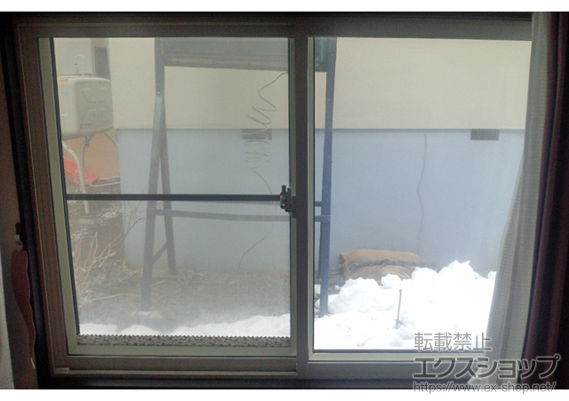 北海道札幌市のの二重窓（内窓） インプラス(ダストバリア)引き違い窓2枚建て 施工例