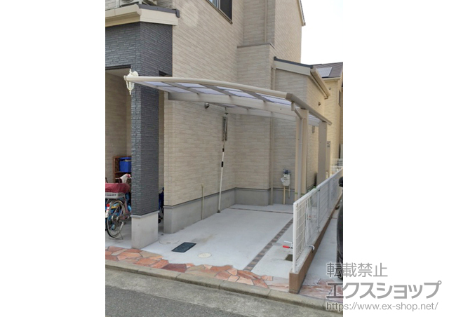 兵庫県加古川市ののカーポート プレシオスポート 積雪〜20cm対応 施工例