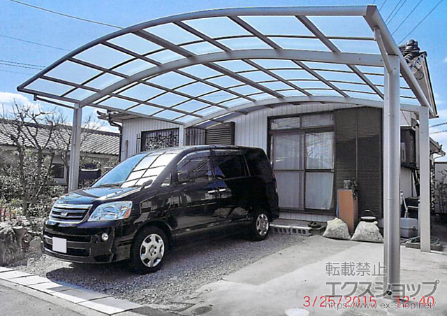 愛知県豊明市ののカーポート レイナツインポートグラン　積雪〜20cm対応 施工例